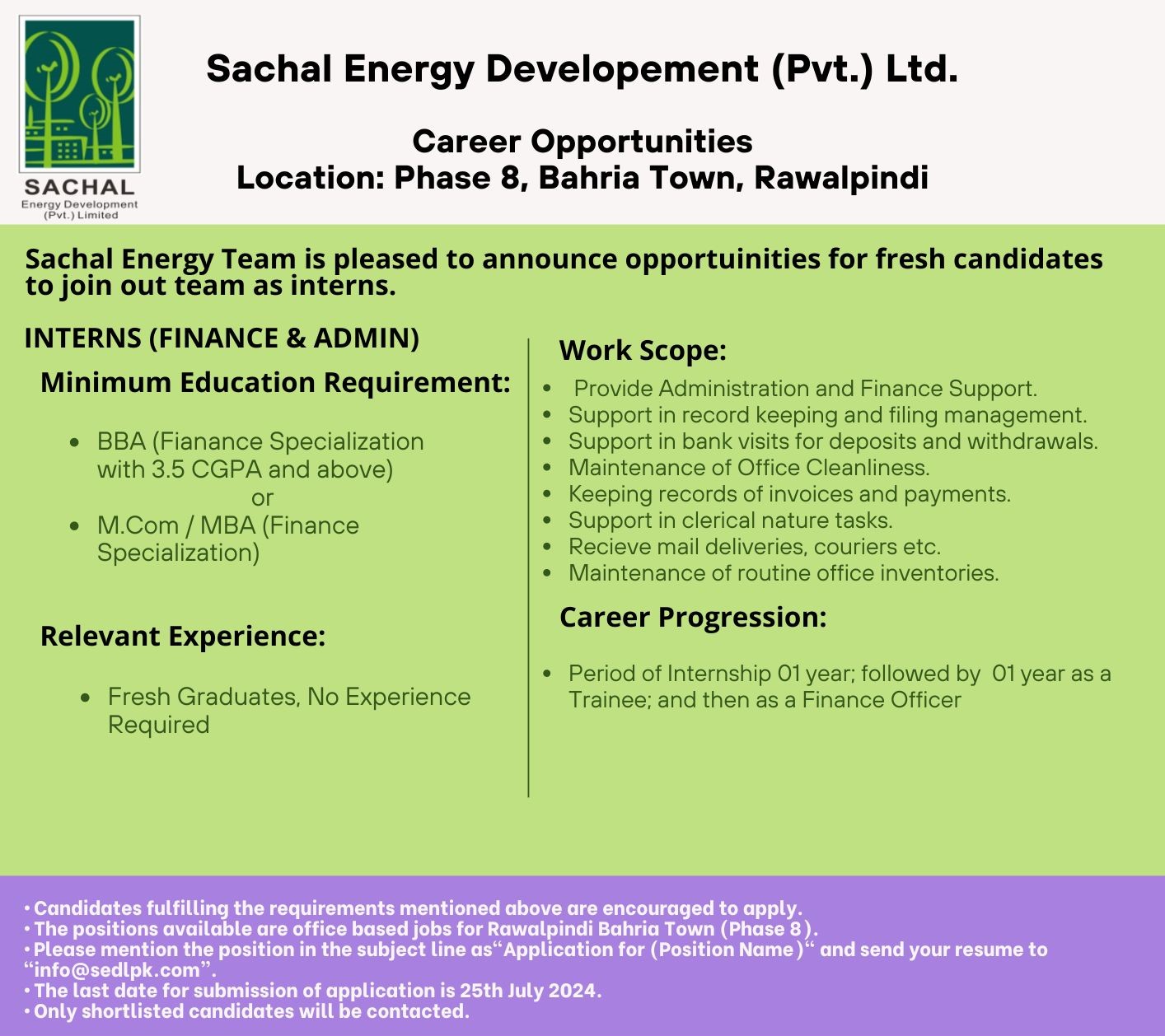 Green Purple Minimalist Job Vacancy Flyer - 2